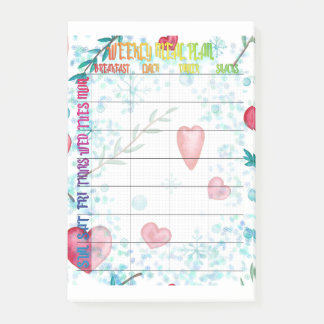 Bloco De Notas Plano de refeições semanal