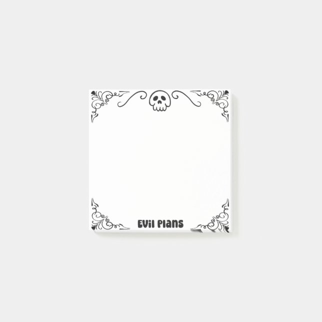 Bloco De Notas Planos mau (Frente)