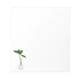 Bloco De Notas Planta de Alocasia com Planta de Alocasia Potente