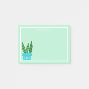 Bloco De Notas Planta de cobra bonito do Succulent