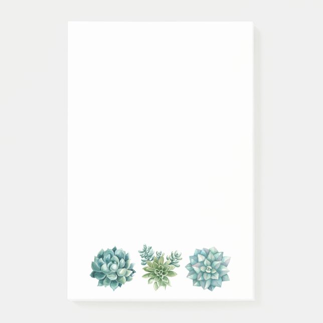 Bloco De Notas Plantas Suculentas  (Frente)