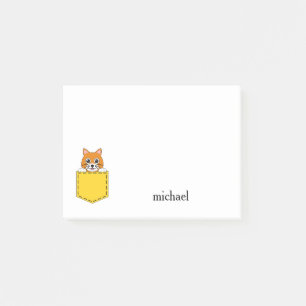 Bloco De Notas Pocket Pet Cat Personalizar