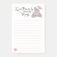 Pode Urso-LY espera a nota de post-it da lista do