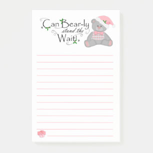 Bloco De Notas Pode Urso-LY espera a nota de post-it da lista do