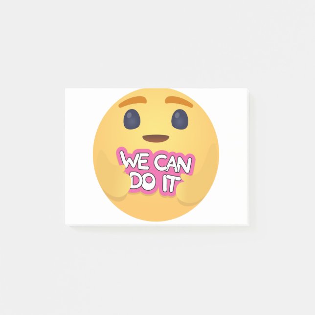 Bloco De Notas Podemos Fazê-Lo Importando Emojis (Frente)