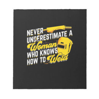 Bloco De Notas Poder De Uma Mulher Que Sabe Soldar