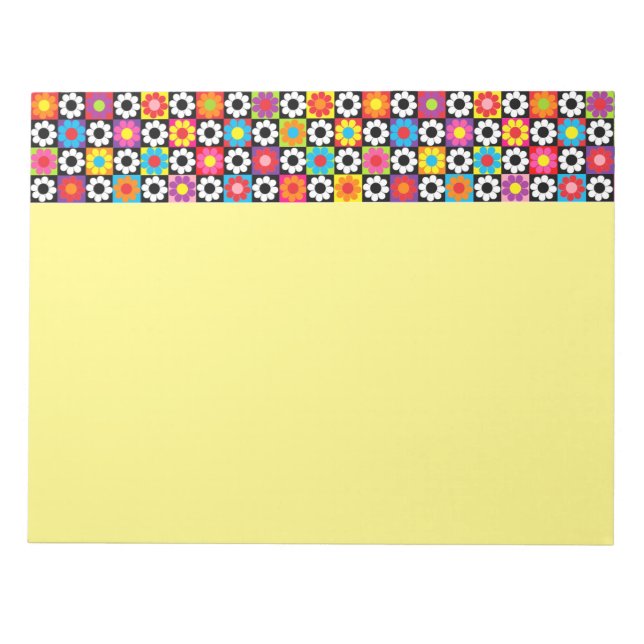 Bloco De Notas Poder Floral Retro (Frente)