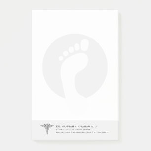 Bloco De Notas Podiatra Foot Doctor Customizable Lined Posto-i