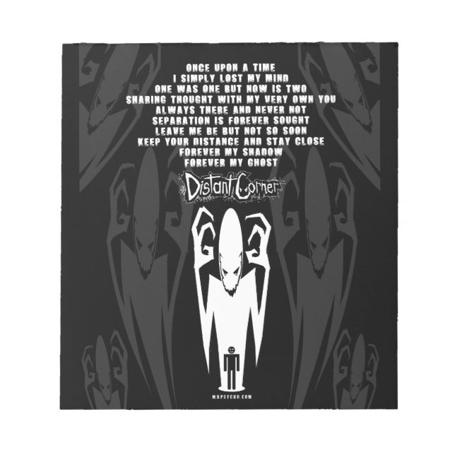 Bloco De Notas Poema Sombra (Frente)