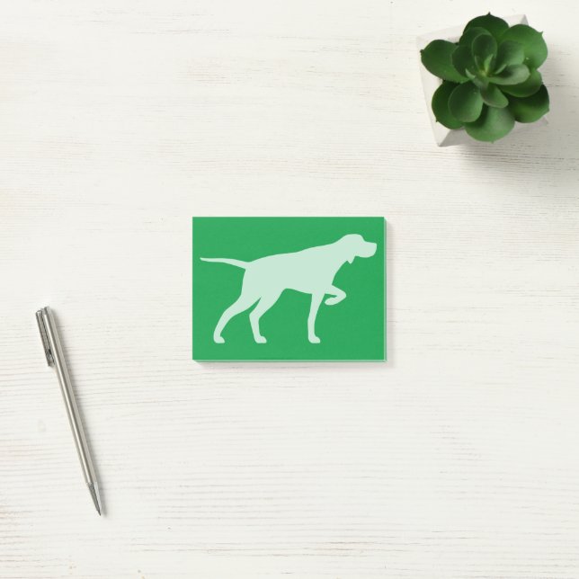 Bloco De Notas Pointer Dog Silhouette Pointing (Escritótio)