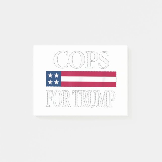 Bloco De Notas policiais para trump (Frente)