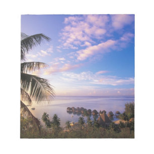 Bloco De Notas Polinésia Francesa, Moorea. Vista da Baie de