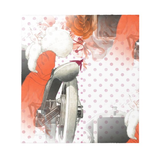 Bloco De Notas polkadots flapper (Frente)