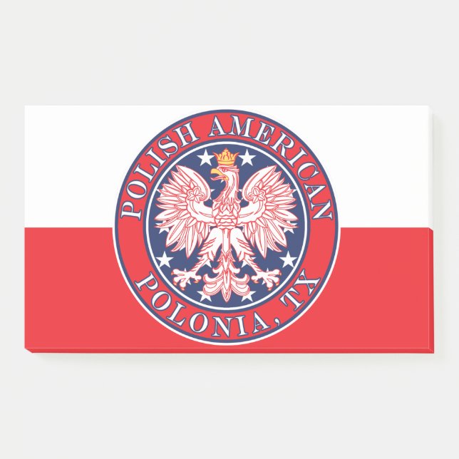 Bloco De Notas Polonia Texas Polska Eagle (Frente)