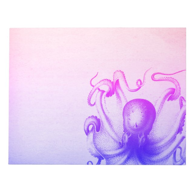 Bloco De Notas Polvo roxo Ombre Steampunk Sea Viagem (Frente)