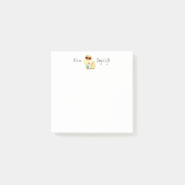 Bloco De Notas Pomerânia de Verão (Frente)