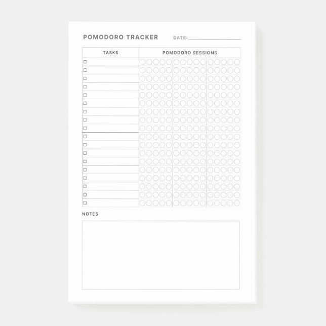 Bloco De Notas Pomodoro Study Habit Planner (Frente)