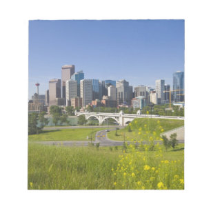 Bloco De Notas Ponte Centro-Rua e Centro Calgary, Alberta, 2