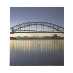 Bloco De Notas Ponte da Baía de Sydney e Ópera de Sydney em