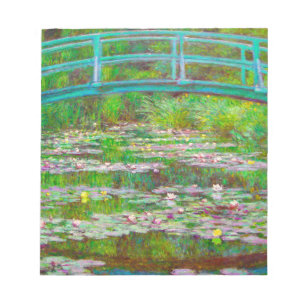 Bloco De Notas Ponte Monet Japonesa e Lírios de Água
