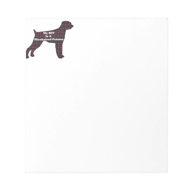 Bloco De Notas Ponteiro WireHair Alemão BFF (Frente)