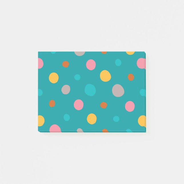Bloco De Notas Pontos de Aquarela Multicoloridos 6 (Frente)