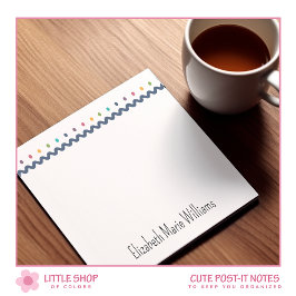 Bloco De Notas Pontos de Bolinhas Coloridos Personalizados