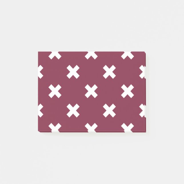 Bloco De Notas Pontos de cruz brancos na amora (Frente)