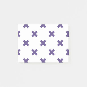 Bloco De Notas Pontos de cruz ultravioleta em branco