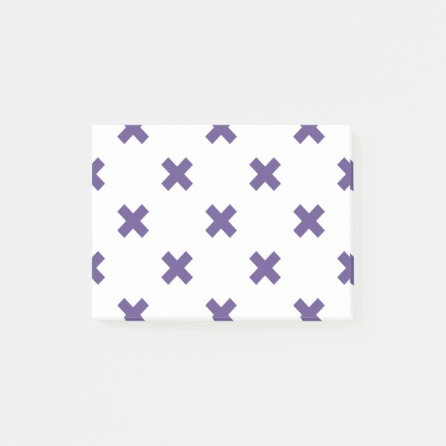 Bloco De Notas Pontos transversais ultra violetas em branco (Frente)