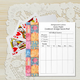 Bloco De Notas Pontuação da Ponte de Patchwork Colorido
