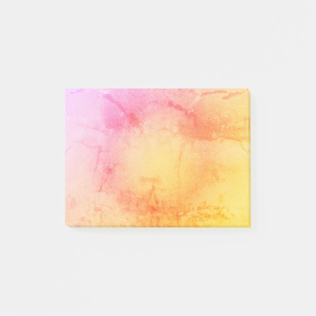 Bloco De Notas Pontuação do Mármaco de Aquarela Sunset (Frente)