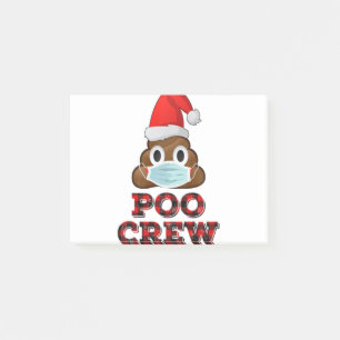 Bloco De Notas Poo de Natal Camisa de Camisa de Rosto de Máscara 