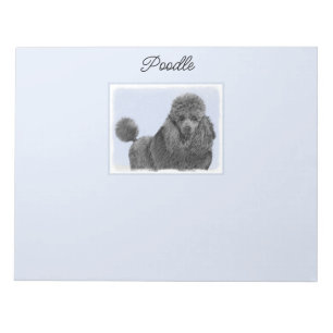Bloco De Notas Poodle Painting Miniature Toy Black