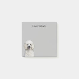 Bloco De Notas Poodle White Standard