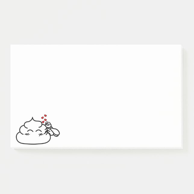 Bloco De Notas Poop in Love - Brootsch the PooPoo (Frente)