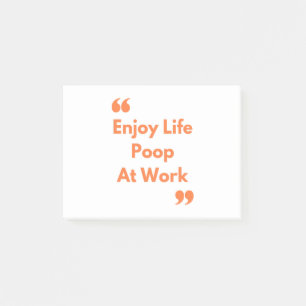 Bloco De Notas Poop no Trabalho