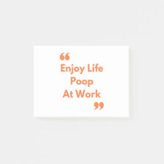 Bloco De Notas Poop no Trabalho