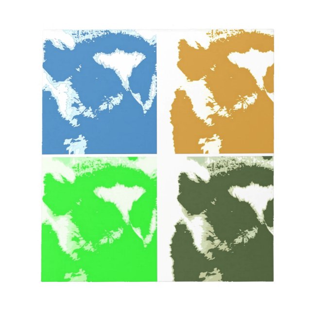 Bloco De Notas Pop Art Lemurs (Frente)