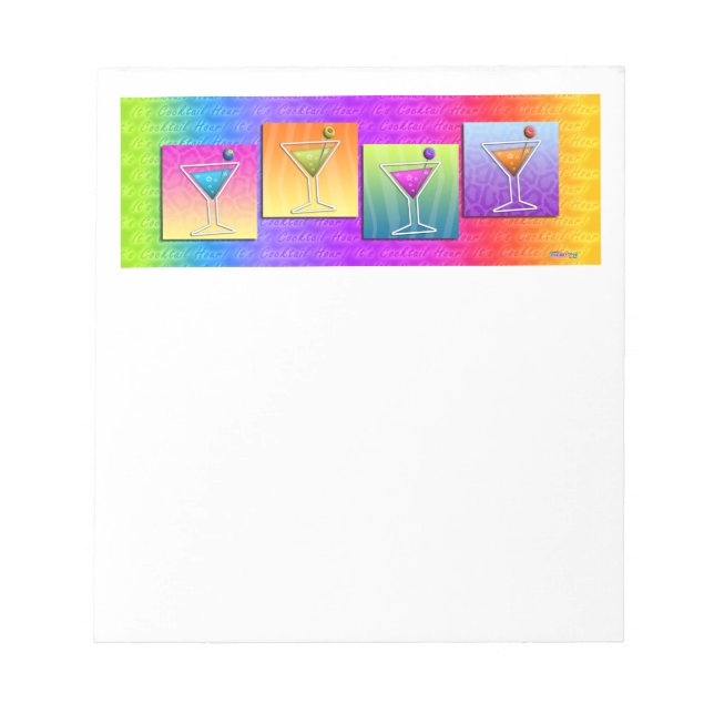 Bloco De Notas Pop Art MARTINIS NOTEPAD (Frente)