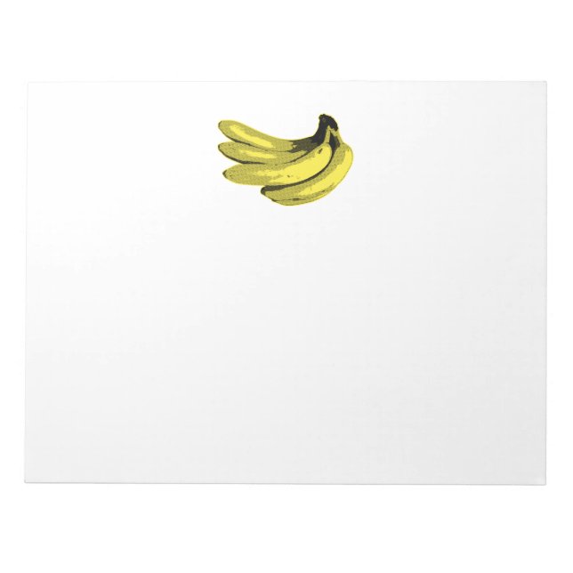 Bloco De Notas Pop Art Yellow Banana Graphic (Frente)