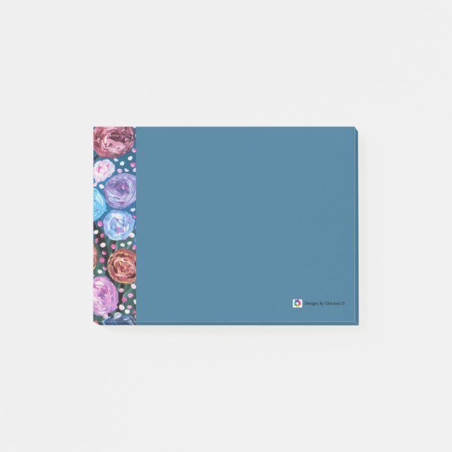 Bloco De Notas Pop da flor (Frente)