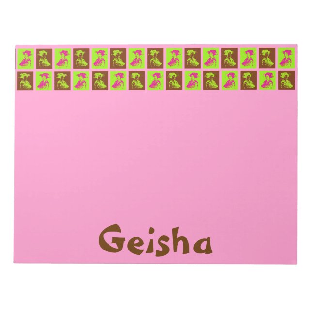 Bloco De Notas Pop Geishas (Frente)