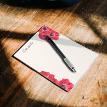 Poppies vermelhos no fundo do texto personalizados