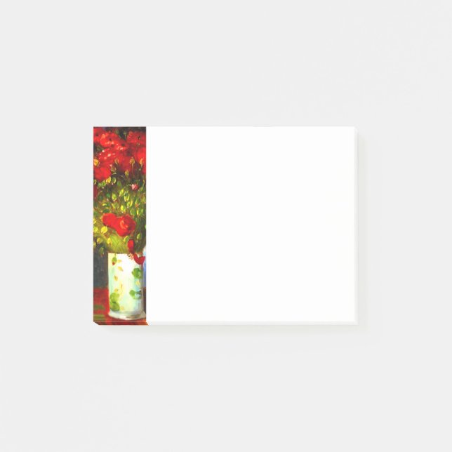 Bloco De Notas Poppies Vermelhos Van Gogh (Frente)