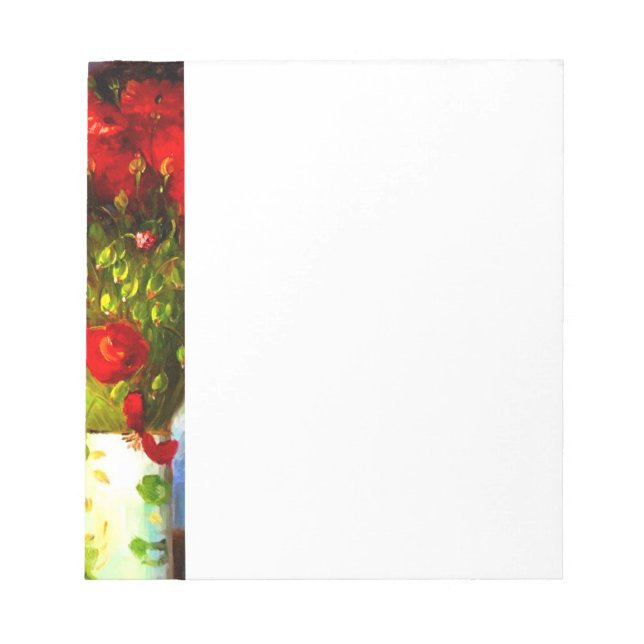 Bloco De Notas Poppies Vermelhos Van Gogh (Frente)