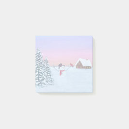 Bloco De Notas pôr do sol de inverno
