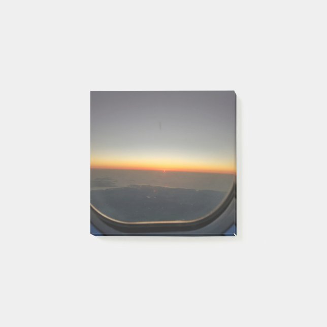 Bloco De Notas pôr do sol no avião (Frente)