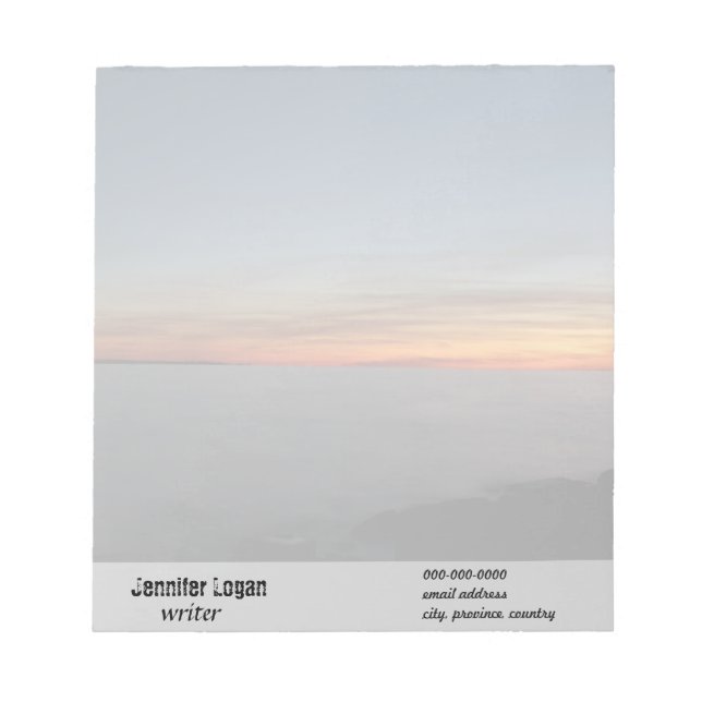 Bloco De Notas pôr do sol no lago, Kingston, Ontário, no crepúscu (Frente)