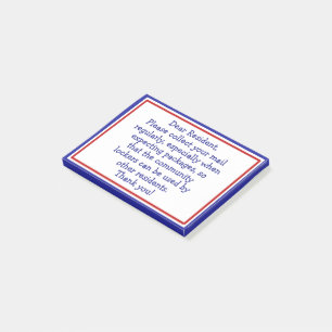 Bloco De Notas Por favor, receba o seu correio